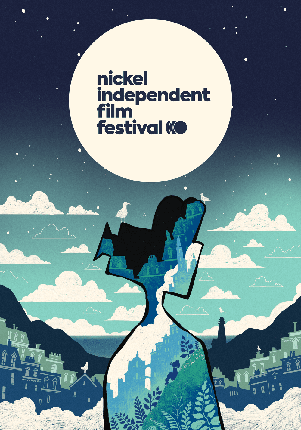 The 2026 Nickel Independent Film Festival poster, illustrated by Noah.